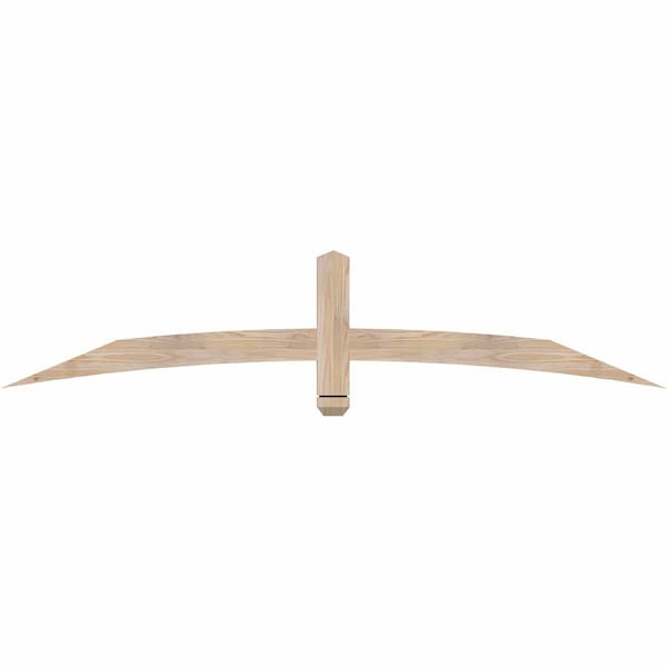 Ekena Millwork Bellingham Smooth Timber Gable Bracket, Douglas Fir, 72"W x 15"H x 1 1/2"D x 3 1/2"F, 5/12 Pitch GBW072X15X0204BEL00SDF - main